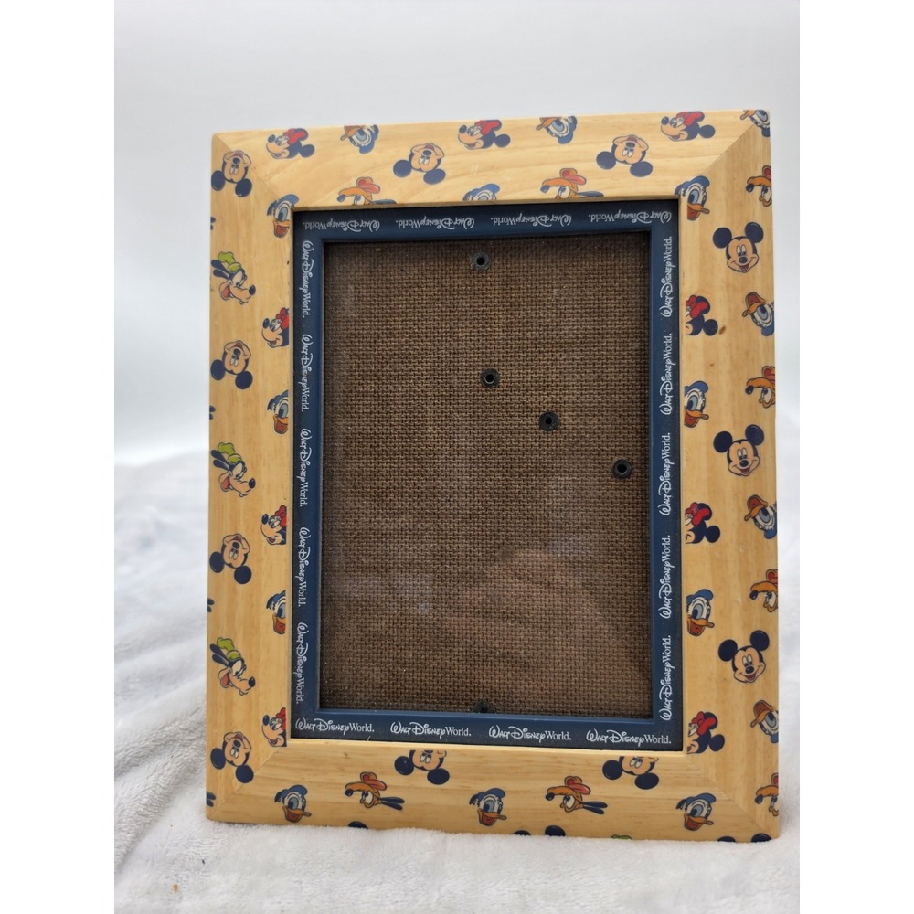 Disney Wooden Picture Frame for 5x7. No Nicks Or Scratches. Glass Intact No Box